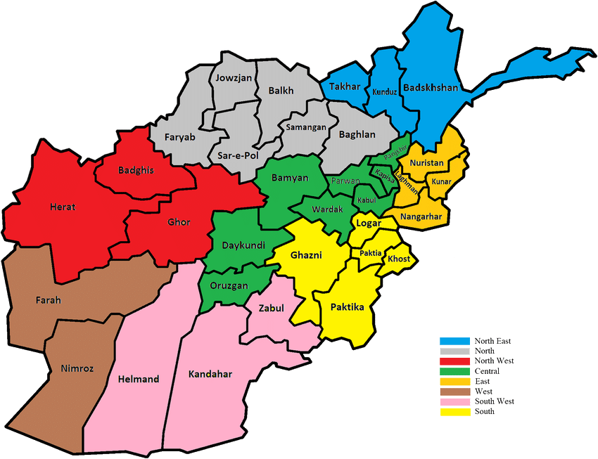 Map-of-Afghanistan-displaying-provinces-and-zones-for-animal-disease-surveillance